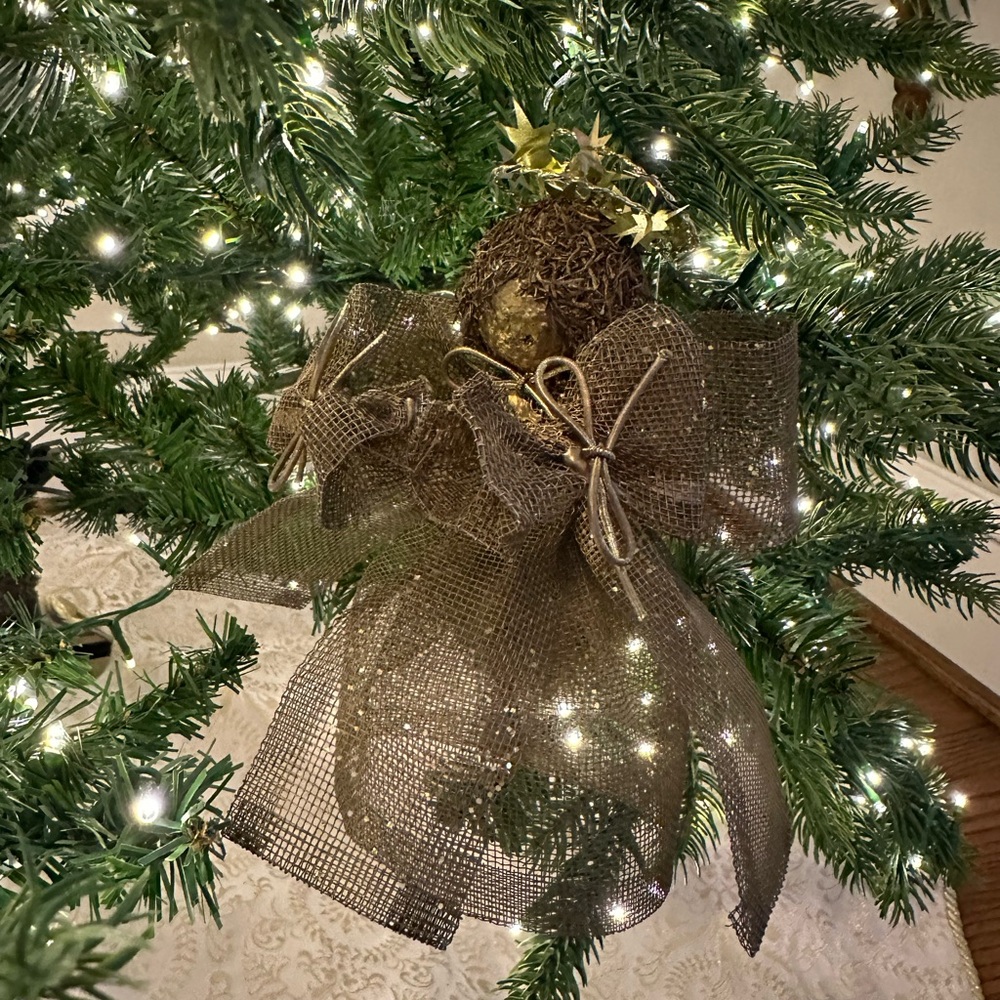 🎄Mesh Angel Ornament /Mini Tree Topper - Picture 5 of 11